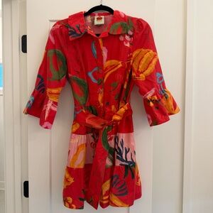 Farm Rio Floral Print Minidress